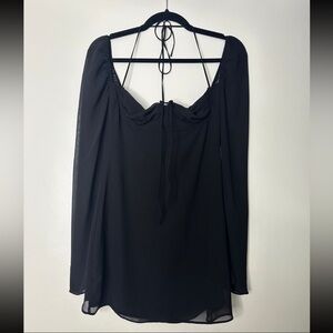 Elegant Black Long Sleeve Dress